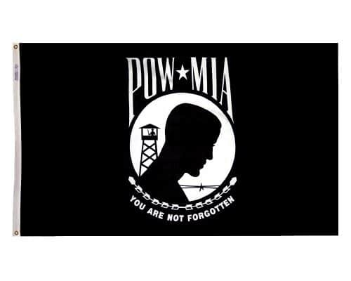 MNylGlo-POWMIA-Black-Single-Reverse_4_2 - AC Flag & Banner Military and Service Flags: How to Honor Our Heroes the Right Way - AC Flag & Banner