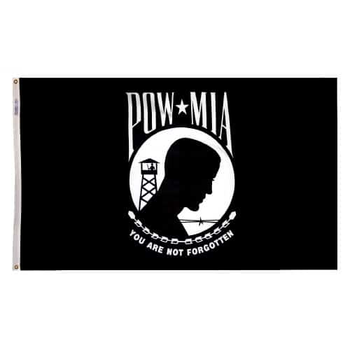 MNylGlo-POWMIA-Black-Single-Reverse_4_2 - AC Flag & Banner Military and Service Flags: How to Honor Our Heroes the Right Way - AC Flag & Banner