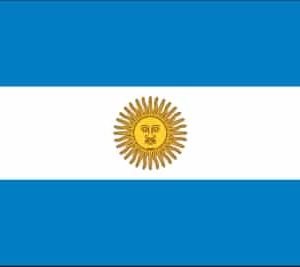 Argentina Nylon Flag w/Seal