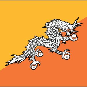 Bhutan Nylon Flag
