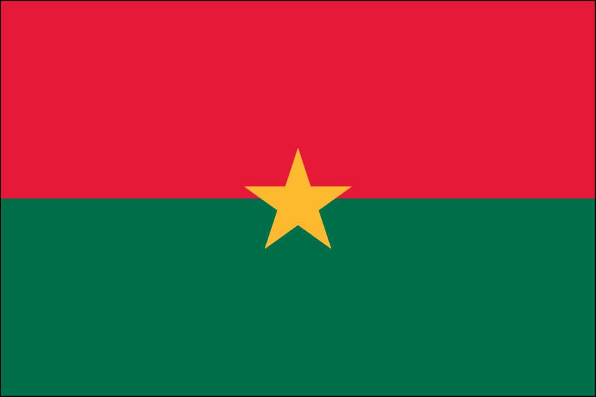 Burkina Nylon Flag