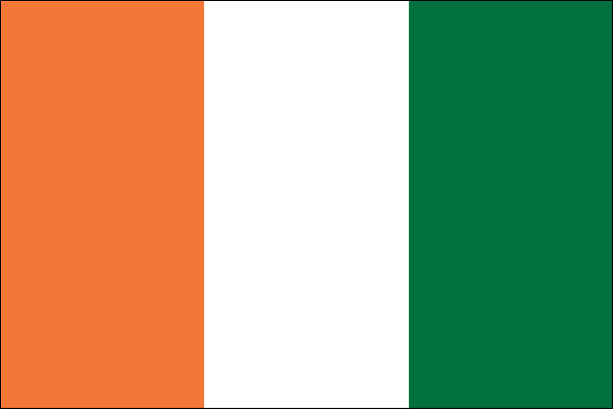 Cote D'ivoire Nylon Flag