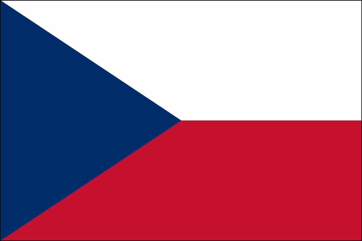 Czech Republic Nylon Flag