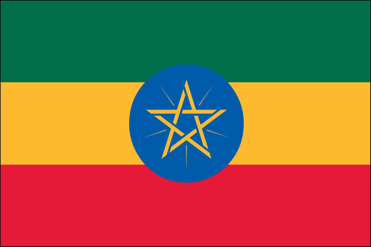 Ethiopia Nylon Flag