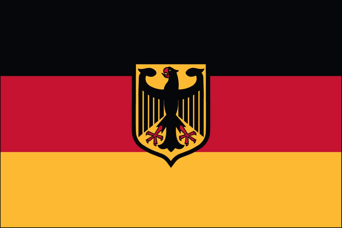 Germany Nylon Flag w/Eagle