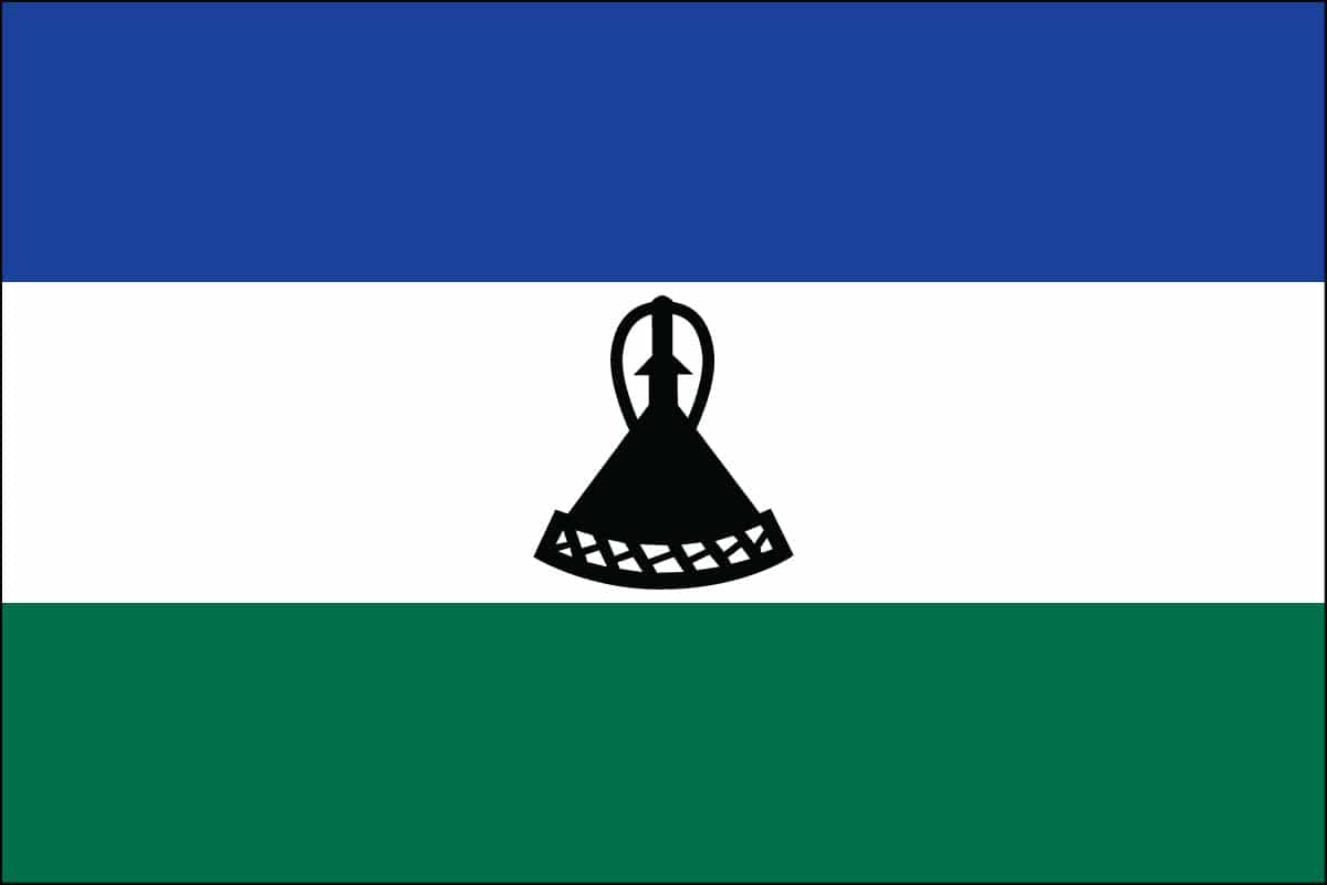 Lesotho Nylon Flag