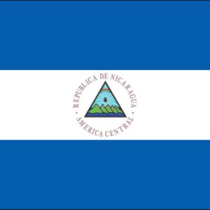 Nicaragua Nylon Flag w/ Seal