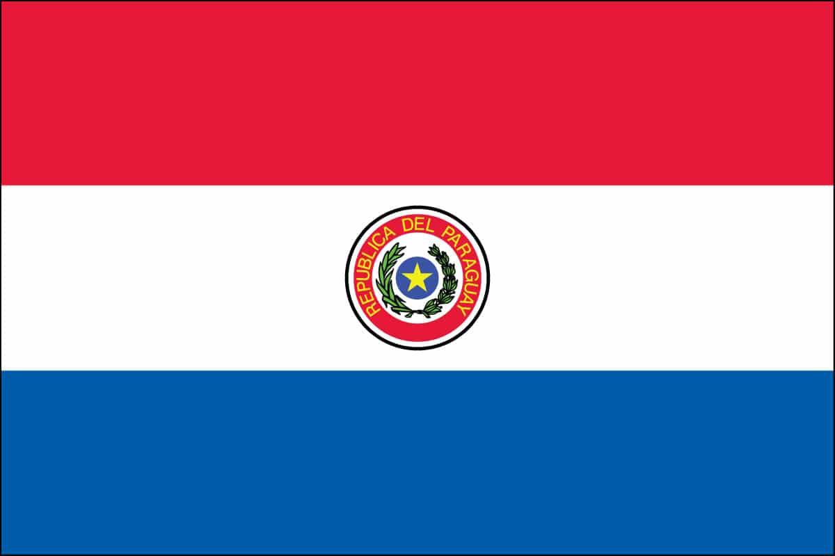 Paraguay Nylon Flag