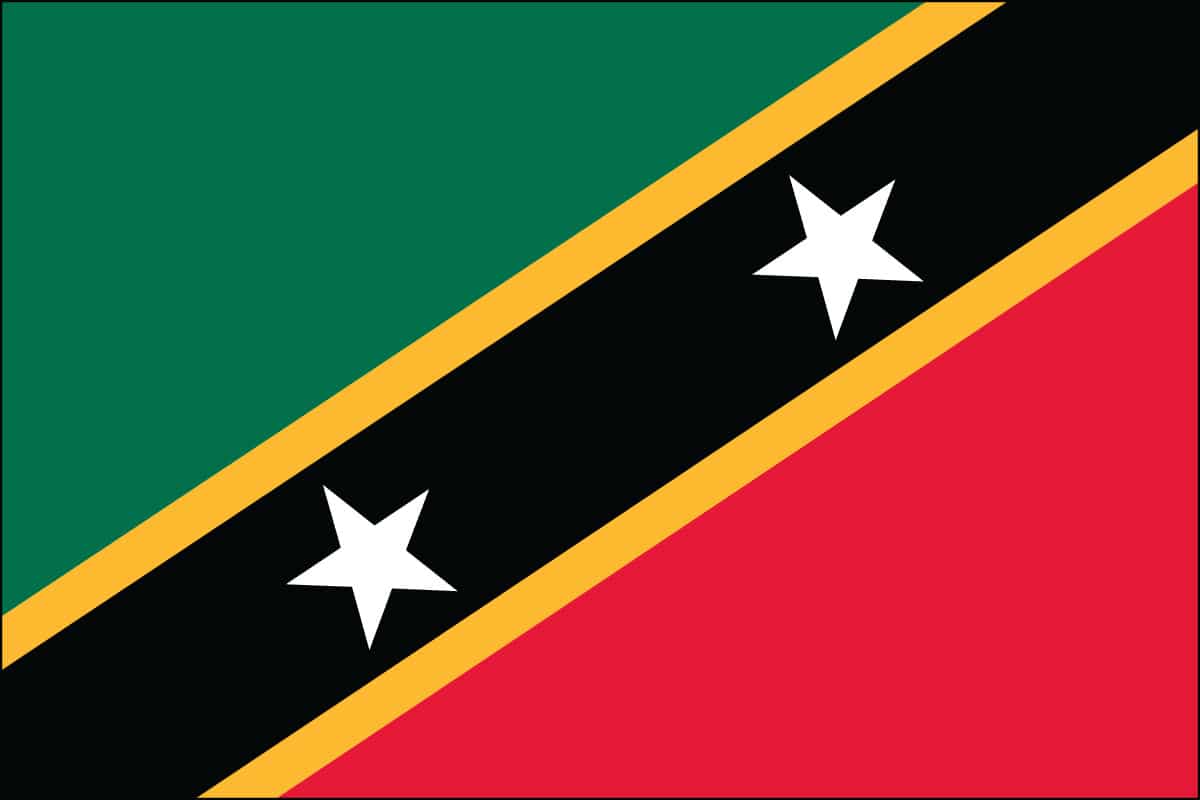 Saint Kitts and Nevis Nylon Flag