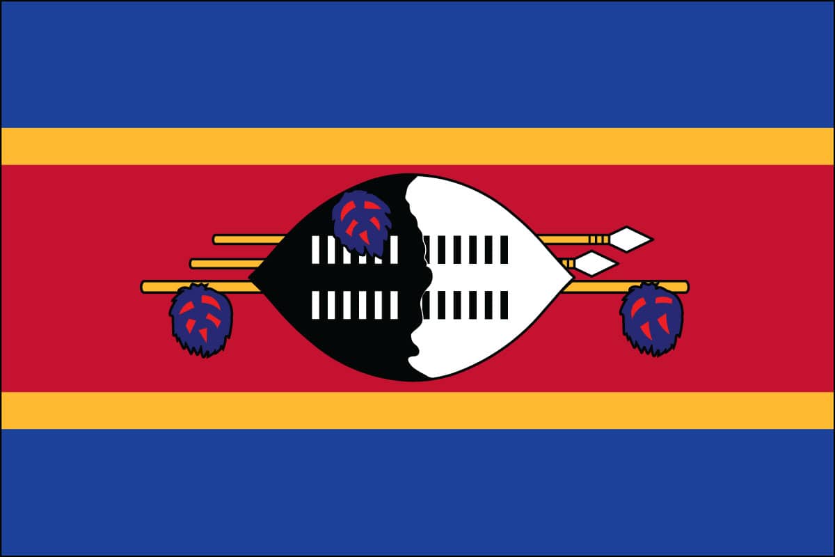 Swaziland Nylon Flag