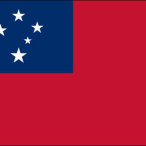 Western Samoa Nylon Flag