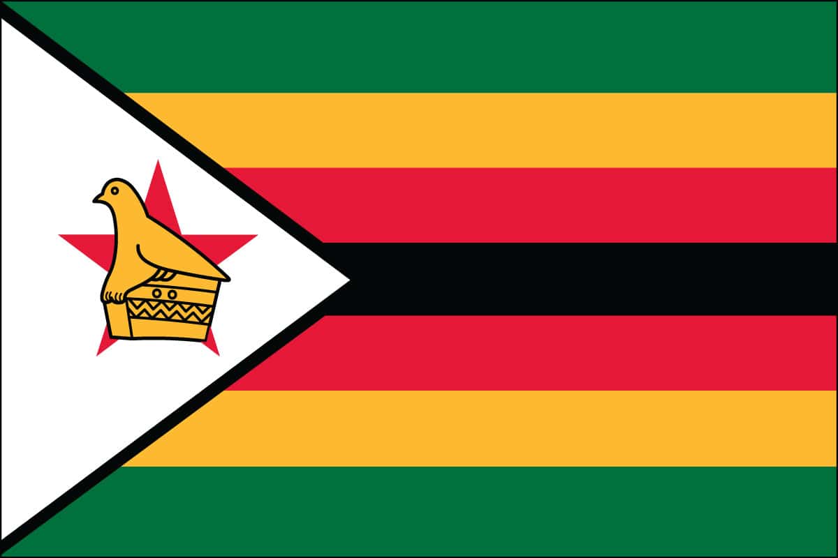 Zimbabwe Nylon Flag